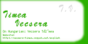 timea vecsera business card